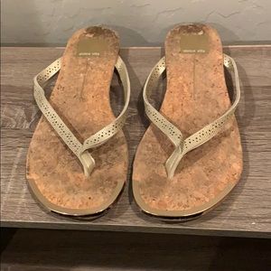 Dolce vita sandals with gold accent size 8.5